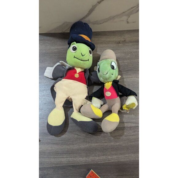 Vintage Walt Disney Jiminy Cricket Plush Puppet Disneyland  Doll Set 15" 10" - Picture 7 of 8